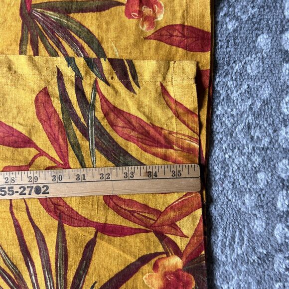 Chico's Design Linen Matching Set Size L/XL Tropical Print Jacket Wrap Skirt NWT - Picture 10 of 16
